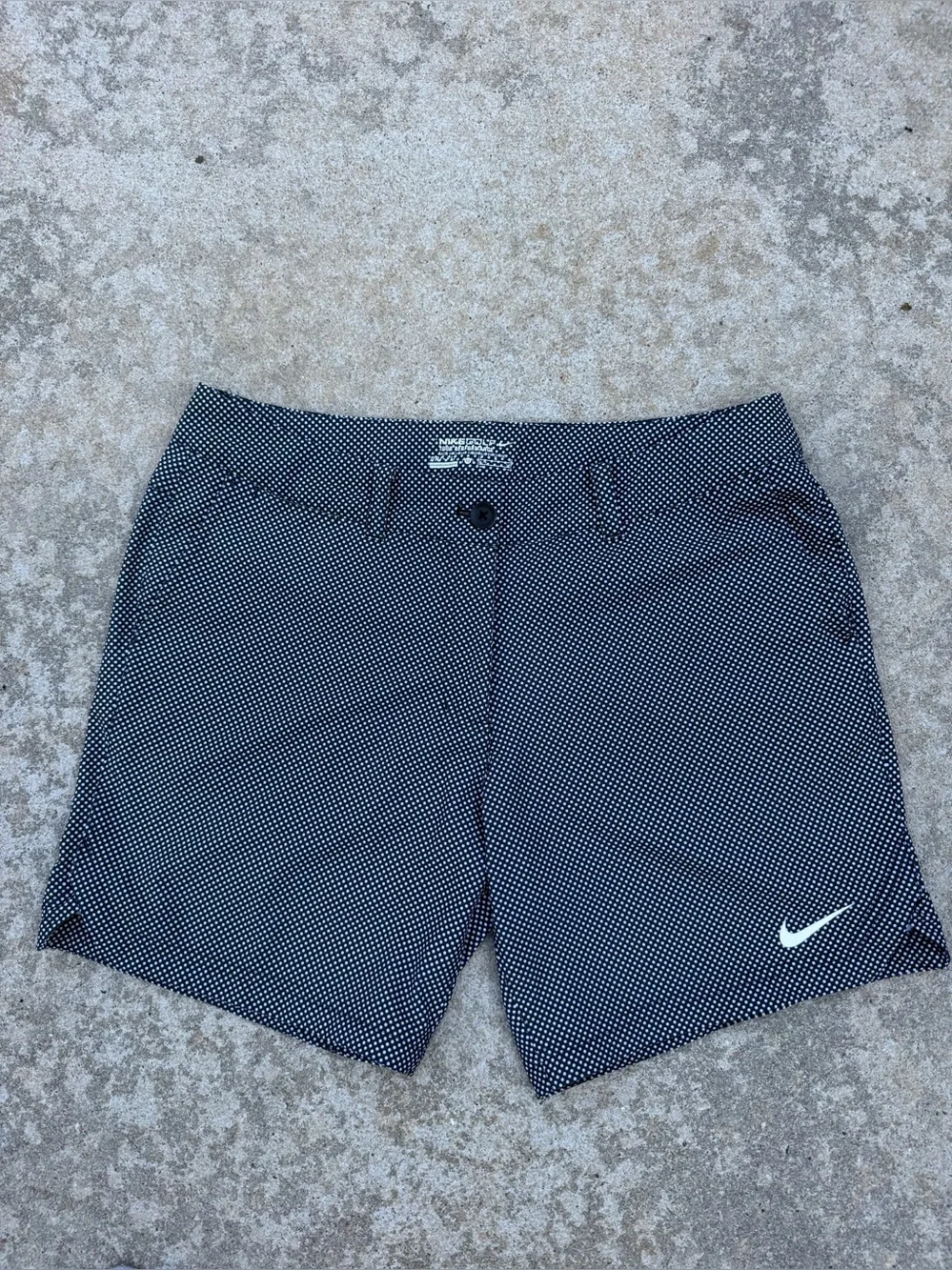 Black and White Polka Nike Dri Fit Short